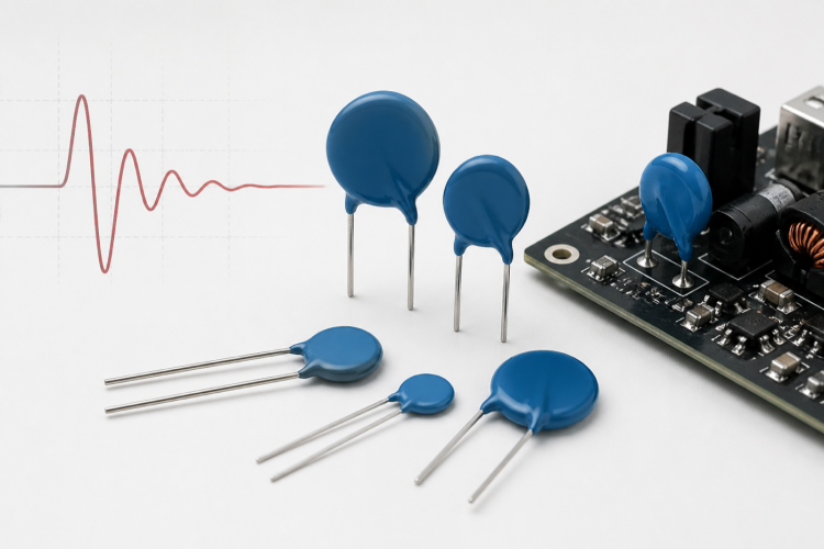 Blue radial metal-oxide varistors used for transient overvoltage protection