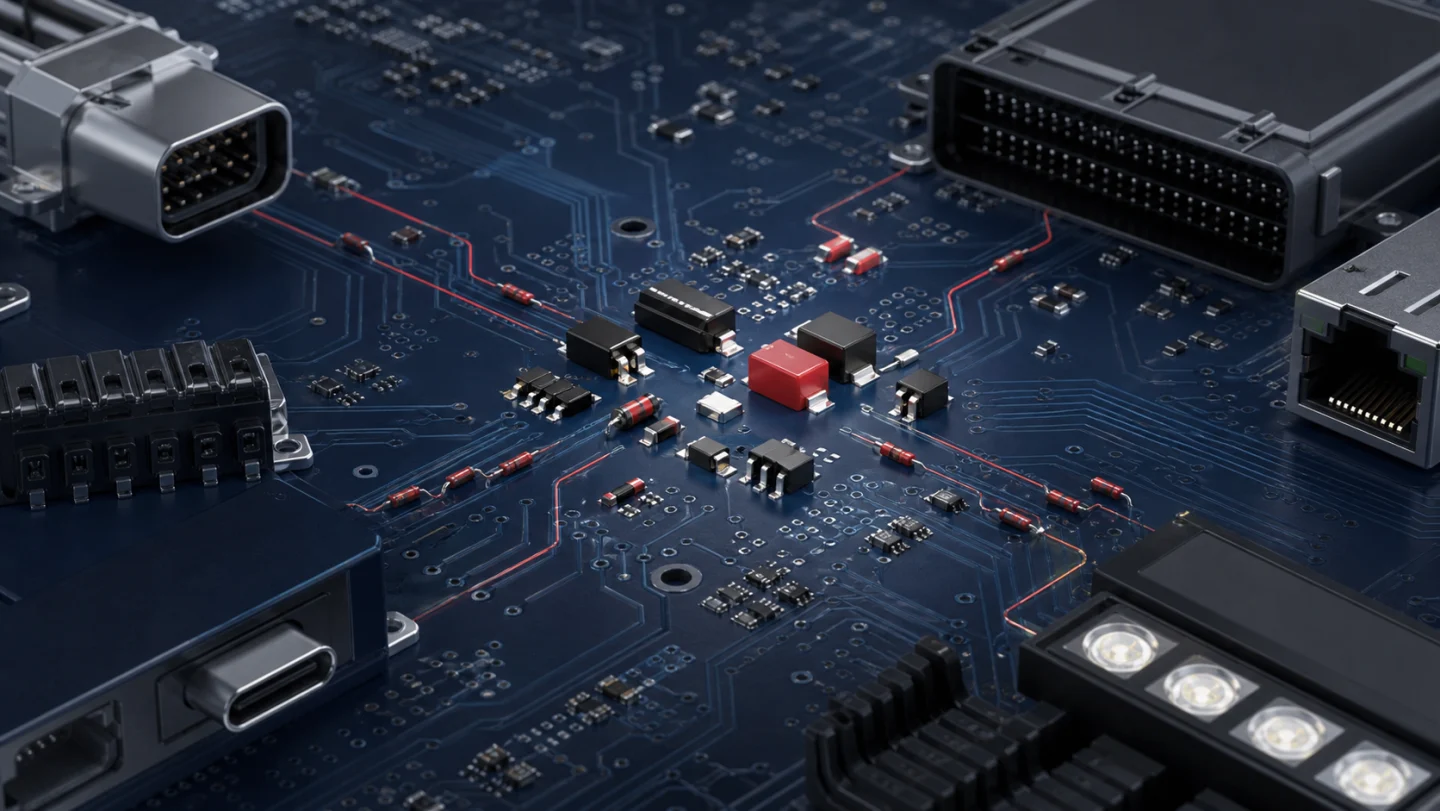 Automotive and industrial interface protection application map
