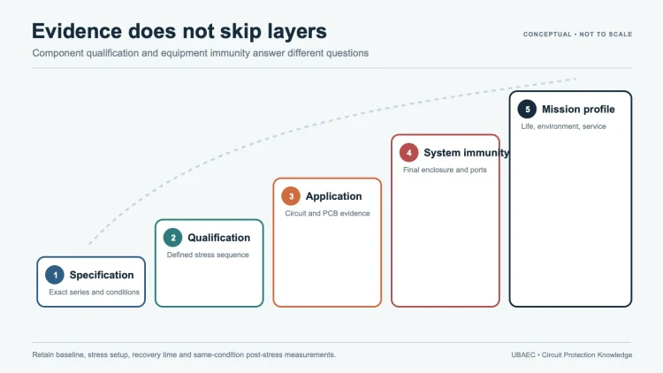 MLV reliability evidence ladder from exact specification through qualification, application validation and mission profile