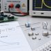 GDT devices with a surge generator and oscilloscope in a circuit-protection test setup