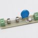 Line fuse, metal oxide varistor, and thermally coupled cutoff on a small circuit board